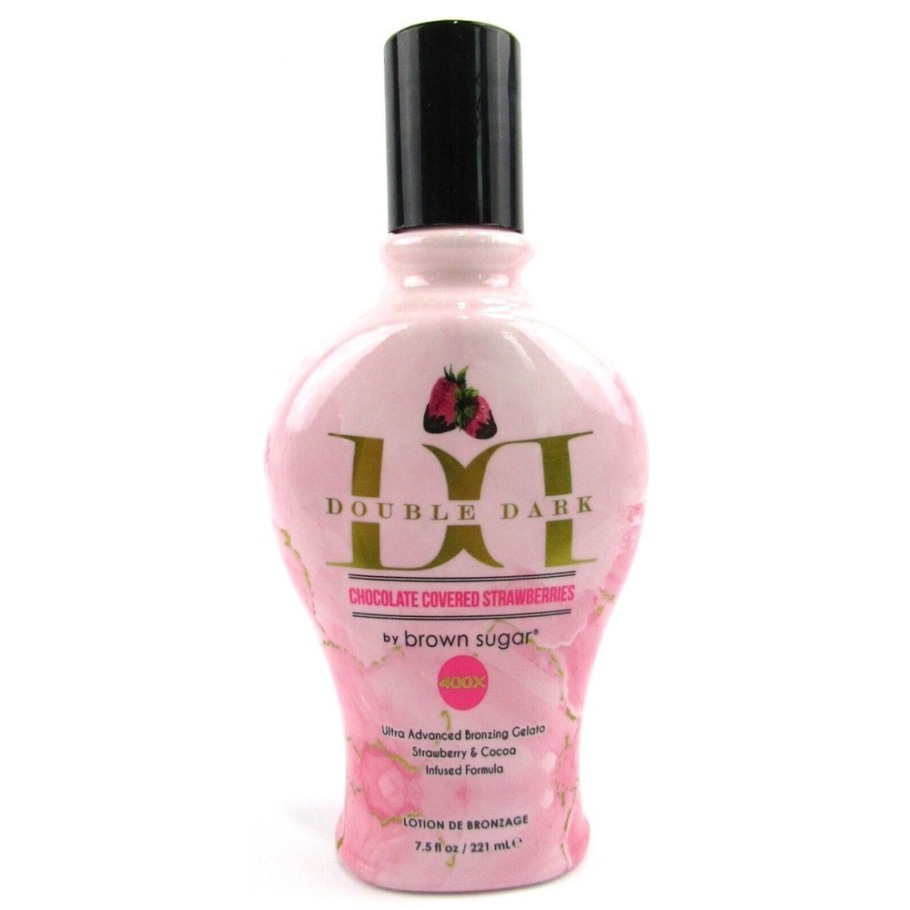 DD Chocolate Covered Strawberries Brown Sugar Tanning‎ Bed Lotion 7.5 oz 400X